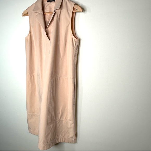 Lafayette 148 Sleeveless Notch Collar Dress – Khaki – 6 – NWOT - Picture 5 of 11